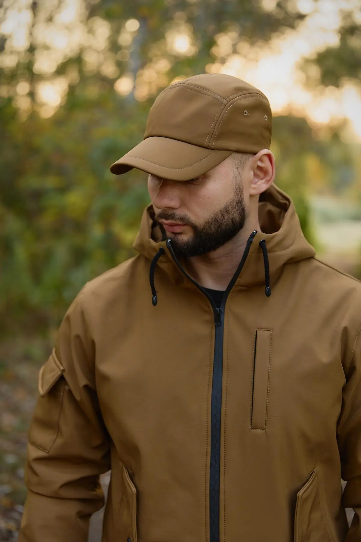 Кепка soft shell койот