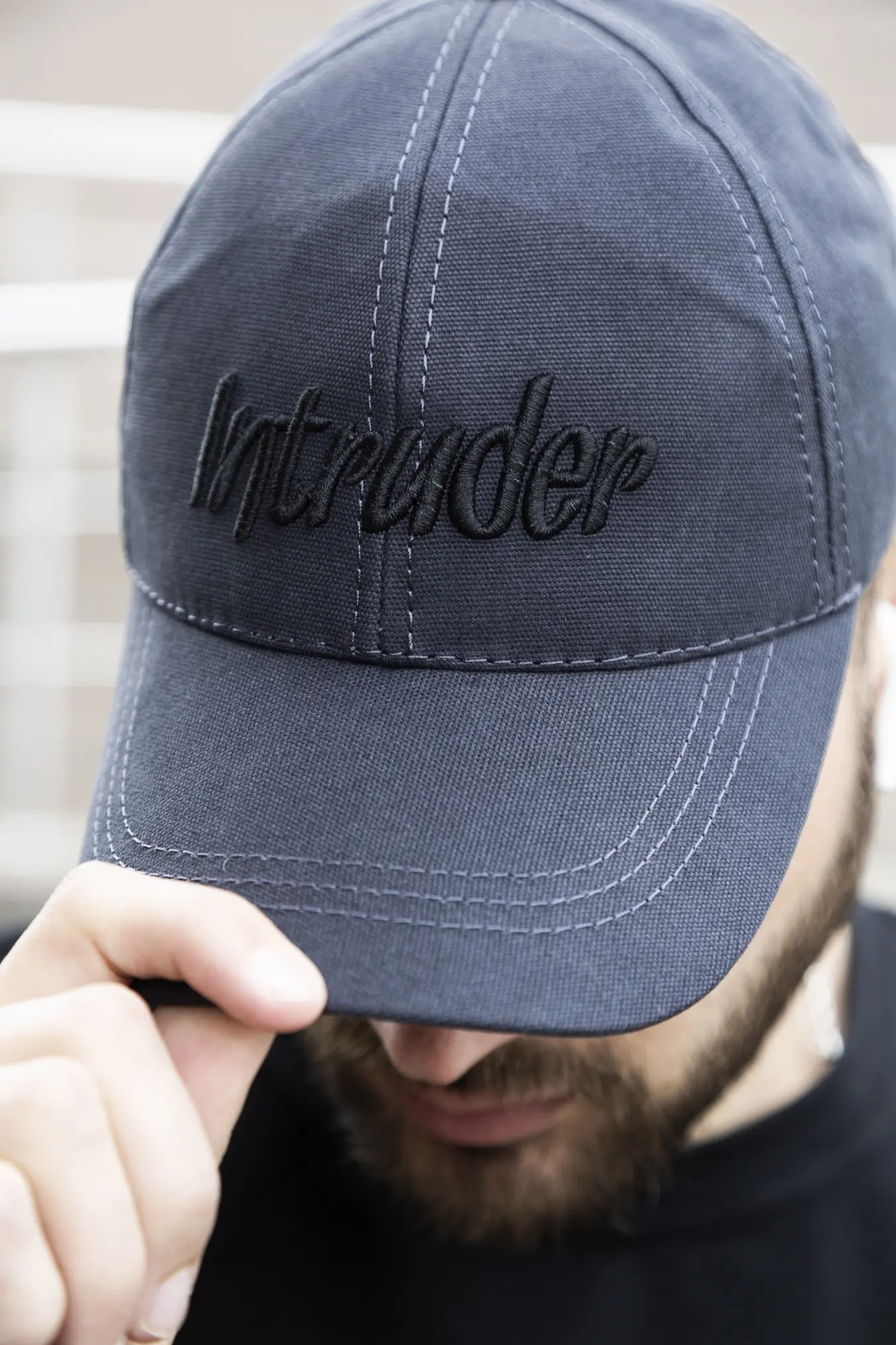 Кепка чоловіча Intruder big сіра