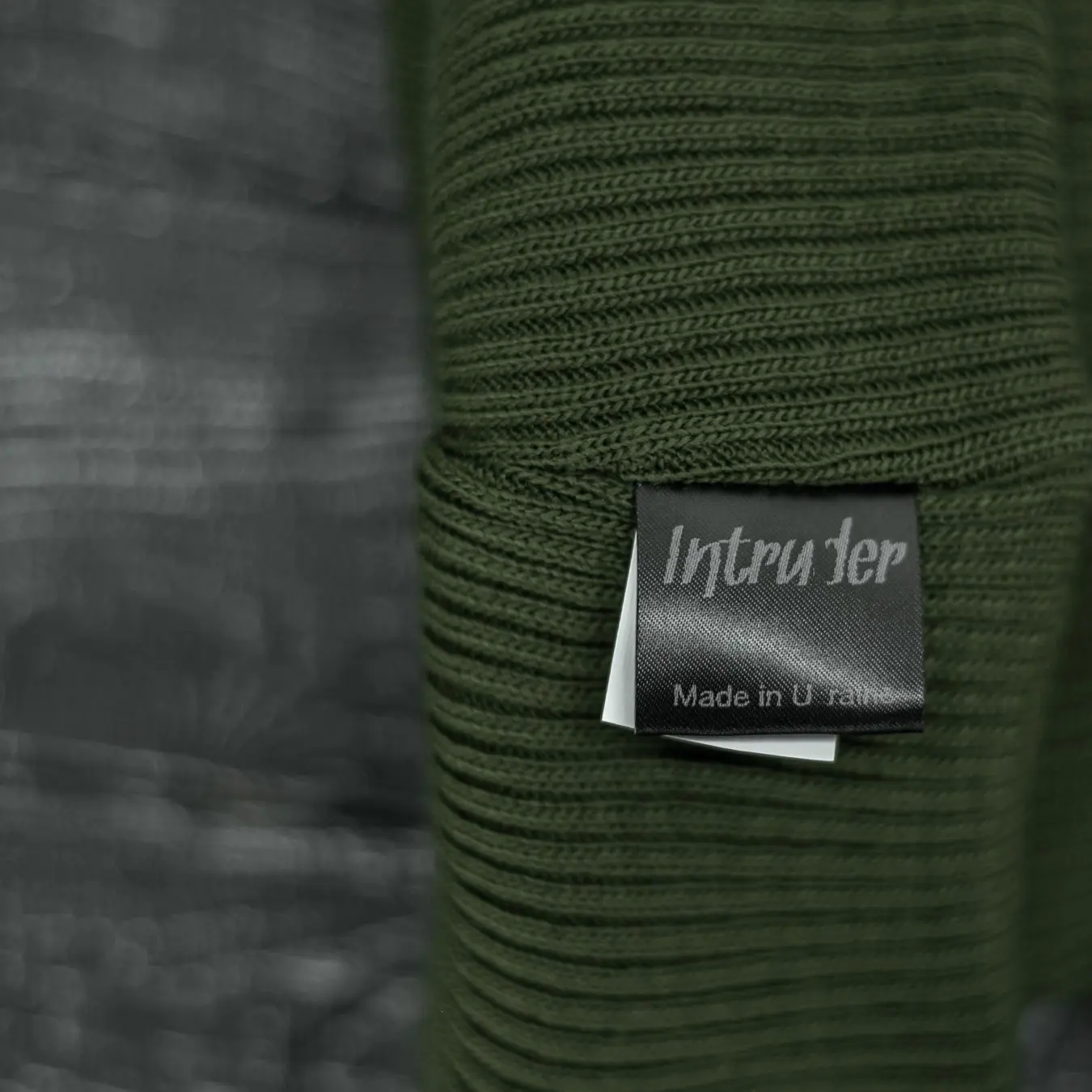 Шапка з додаванням вовни "Intruder" хакі Bunny logo