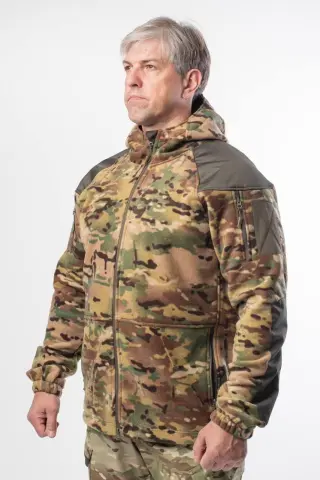 Кофта мікрофліс Мультикам з капюшоном G10 Military