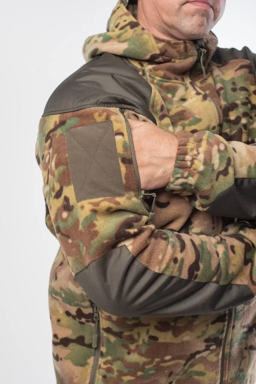 Кофта микрофлис Мультикам с капюшоном G10 Military