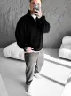 Black Zip-Up Sweater - Photo 7