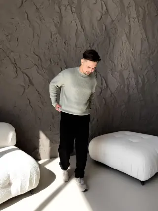 Светр мʼята вязка