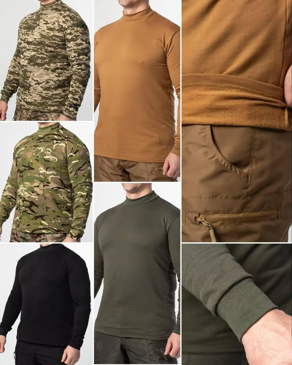 Гольф флісовий Military чорний