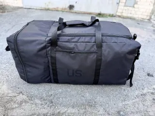 Сумка баул тактична us 160 л непромокаюча покращена Чорна