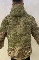 Зимняя тактическая куртка рип-стоп с утеплением Omni-Heat с водоотталкивающими вставками на локтях и спине Пиксель - Фото 3