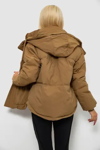Куртка жіноча зимова коротка, колір хакі, 244R983