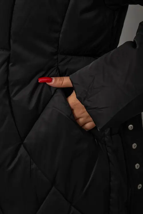 Куртка жіноча зимова, колір чорний, 244R5618