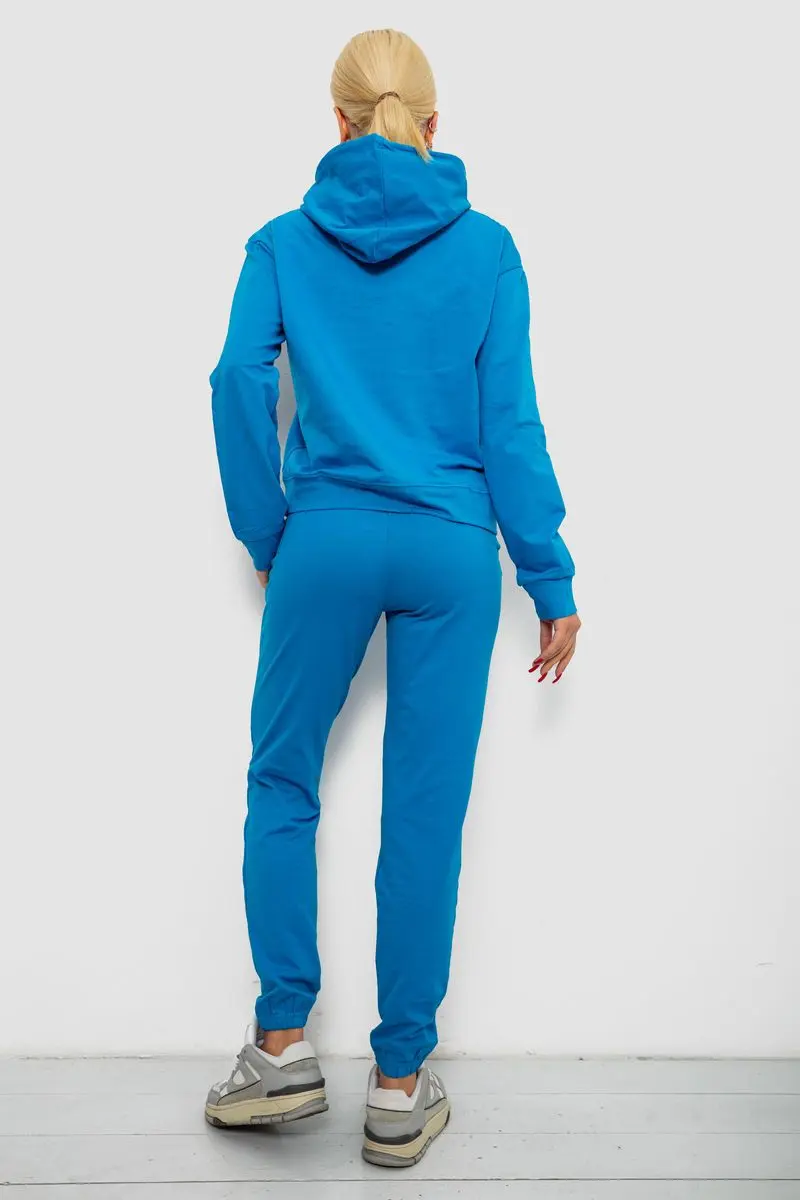 Спортивний костюм жіночий двонитка, колір джинс, 214R1419-006