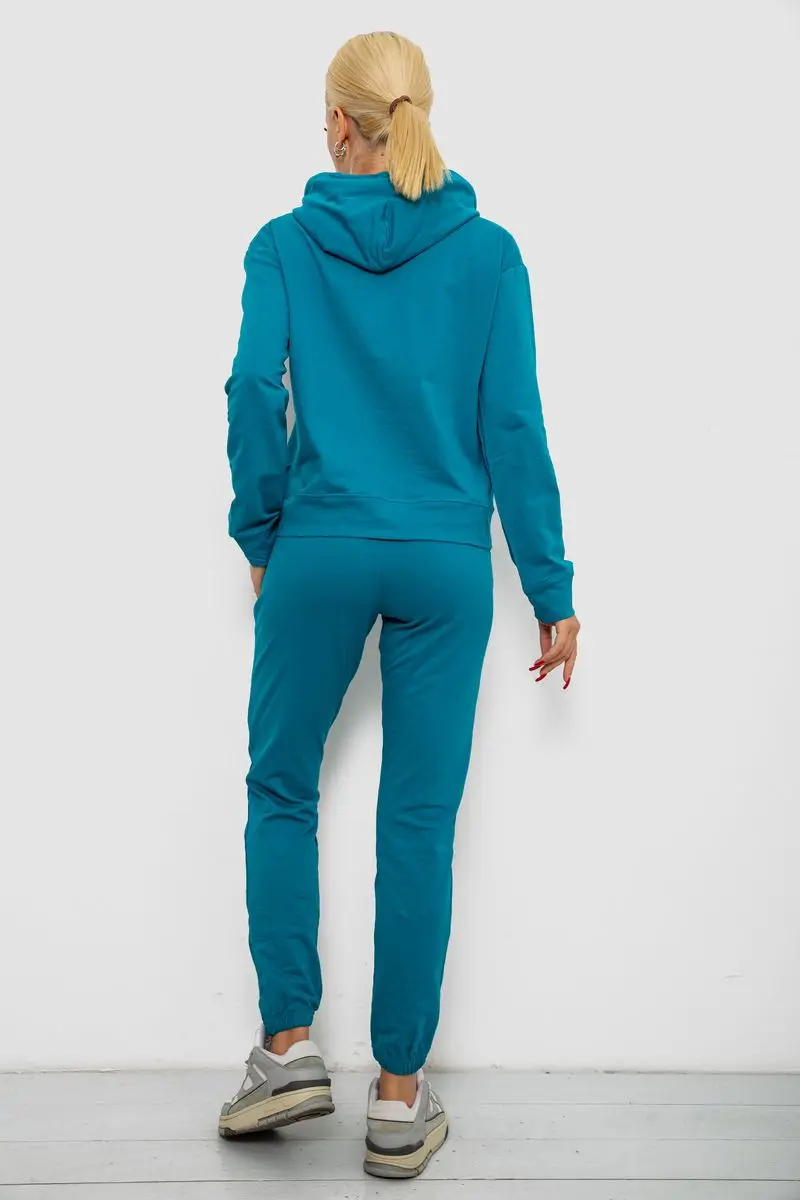 Спортивний костюм жіночий двонитка, колір бірюзовий, 214R1419-004