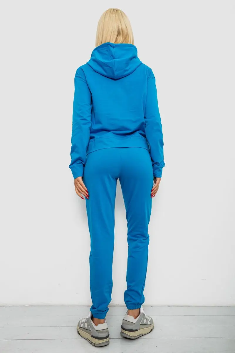 Спортивний костюм жіночий двонитка, колір джинс, 214R1419-005