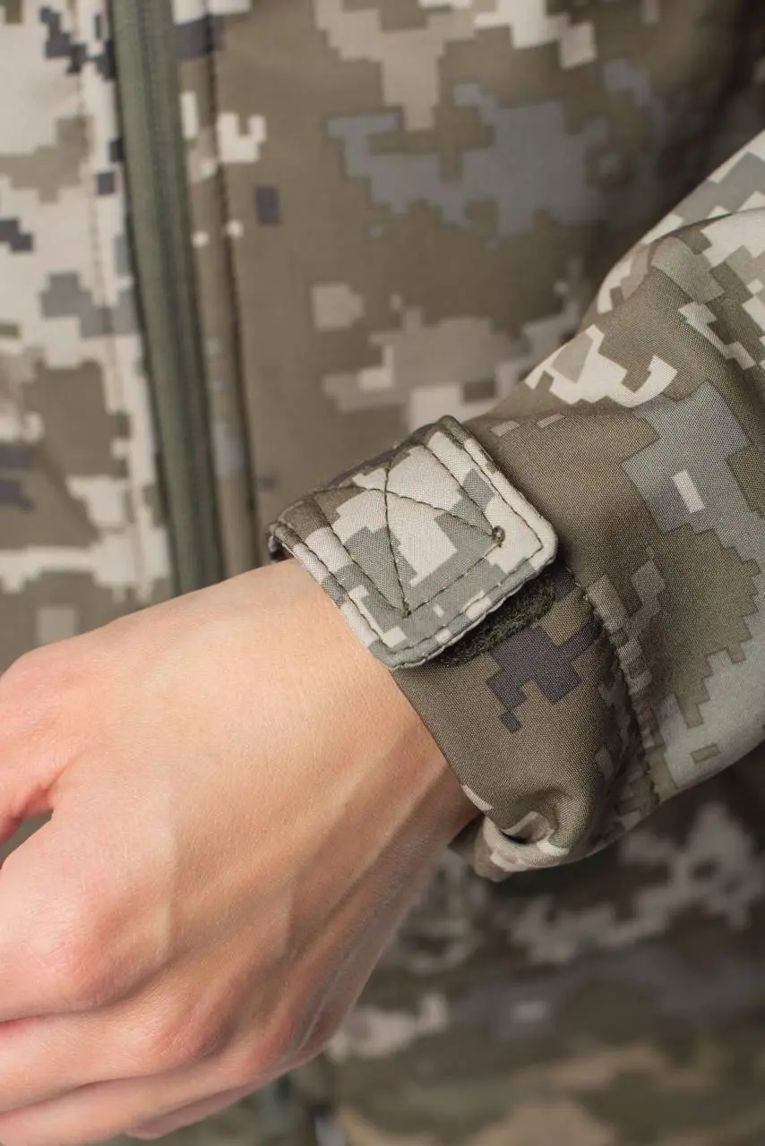 Куртка женская Soft Shell Military Пиксель на флисовой подкладке