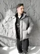 Курточка балон сіра - Фото 7
