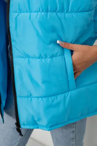 Жилет жіночий демісезонний, колір блакитний, 257R95