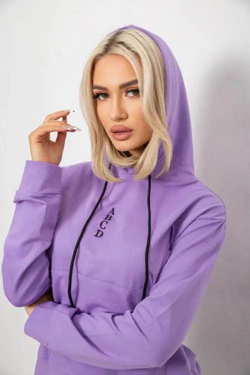 Спортивний костюм жіночий двонитка, колір бузковий, 214R1419-001