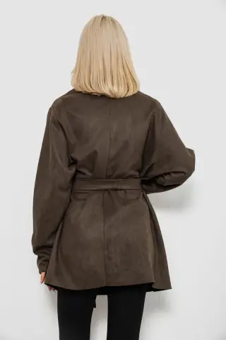 Жіночий кардиган однотонний, колір хакі, 257R001