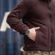 Кофта-куртка флісова чоловіча Grifon Осло двохсторонній фліс шоколад-бежевий (M-ХXL) - Фото 2