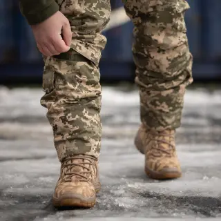 Штани тактичні Grifon 13 кишень на флісі (Apex Gen-3 ) піксель (водовідштовхувальна тканина)