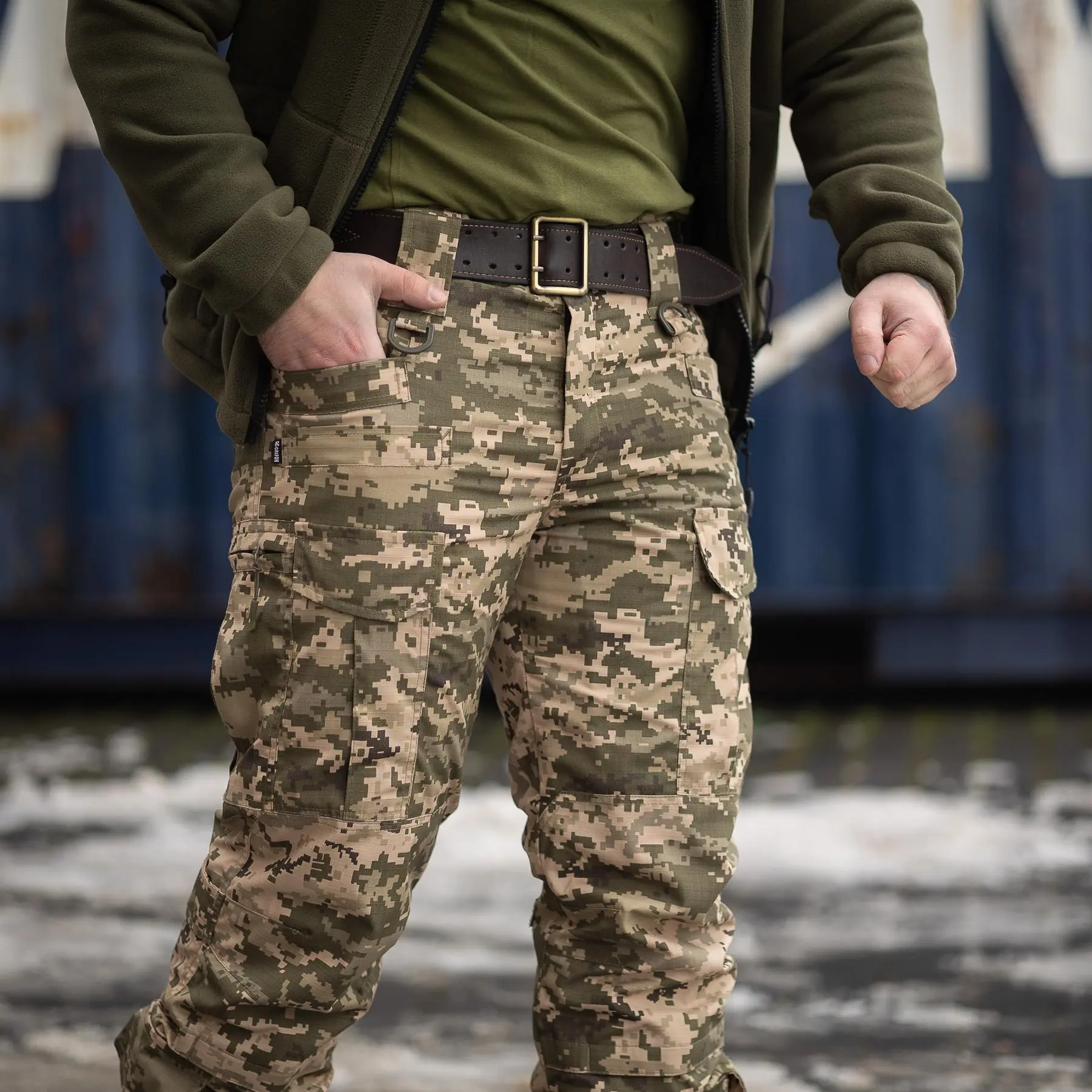 Штани тактичні Grifon 13 кишень на флісі (Apex Gen-3 ) піксель (водовідштовхувальна тканина)