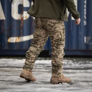 Штани тактичні Grifon 13 кишень на флісі (Apex Gen-3 ) піксель (водовідштовхувальна тканина)