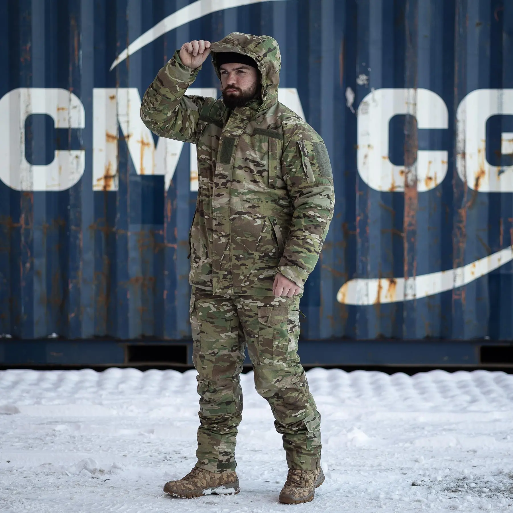 Зимовий комплект Grifon 2в1: Бушлат GOVERLA на Omni-Heat + Штани Apex Gen 3 водовідштовхувальні (мультикам)