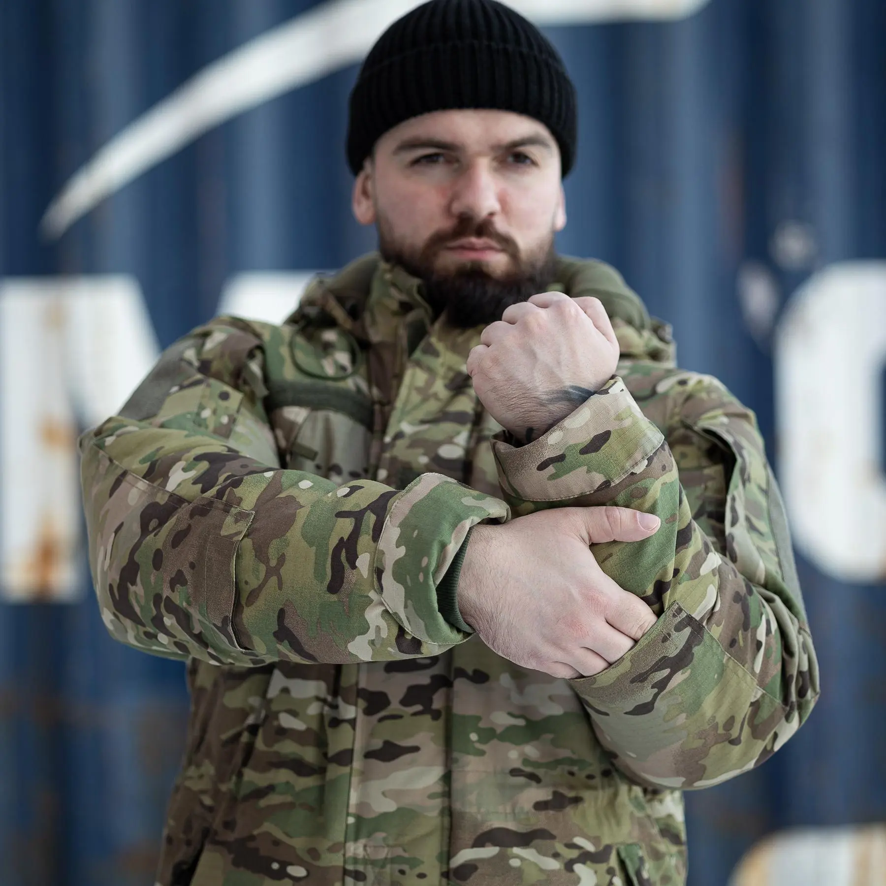 Зимова куртка-бушлат "Говерла" мультикам ЗСУ (Омні-Хіт + синтепон) з подвійним замком (Omni-Heat)