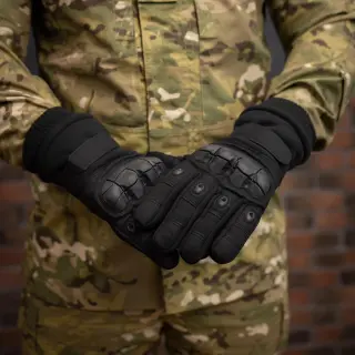 Штурмові тактичні рукавиці (чорний)