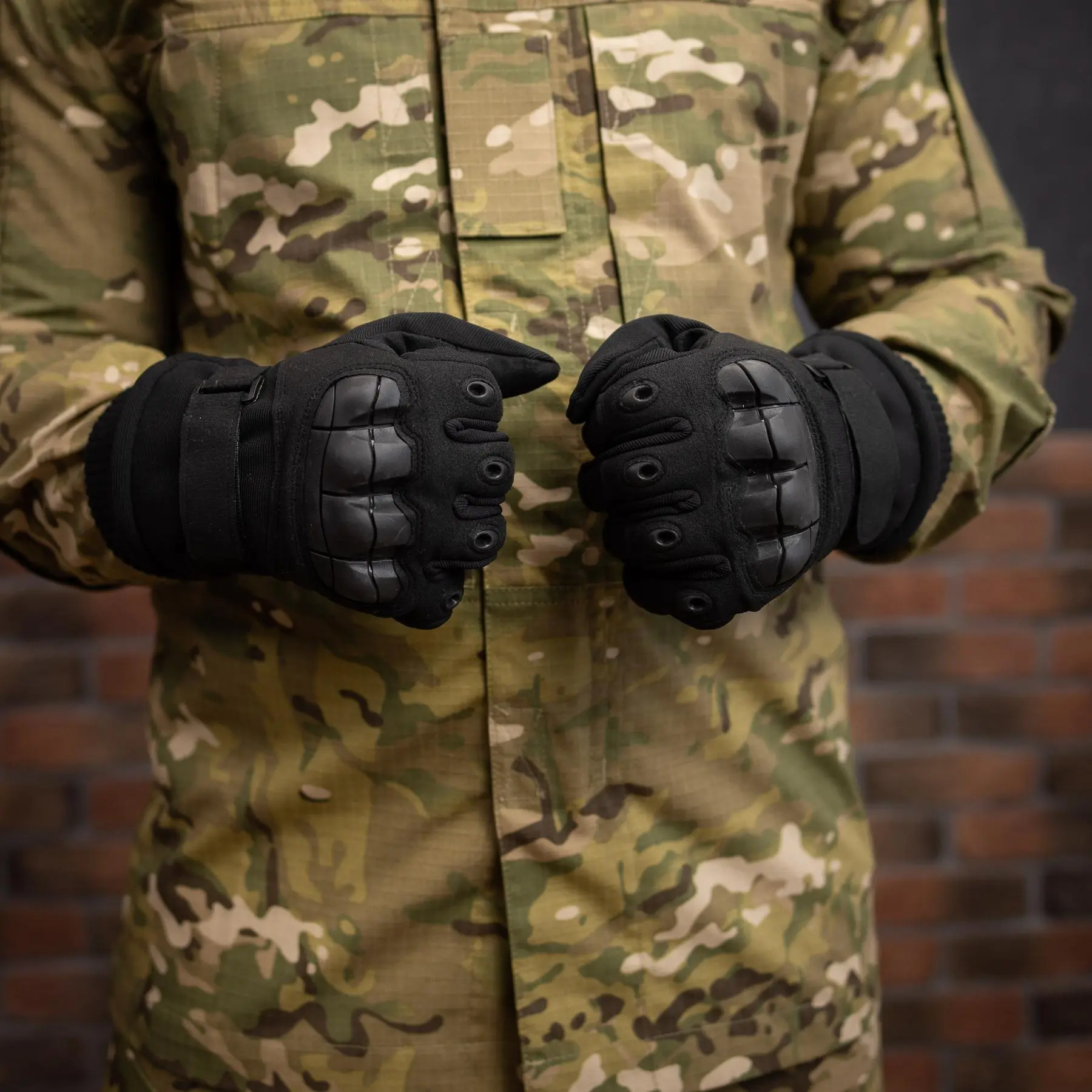 Штурмові тактичні рукавиці (чорний)