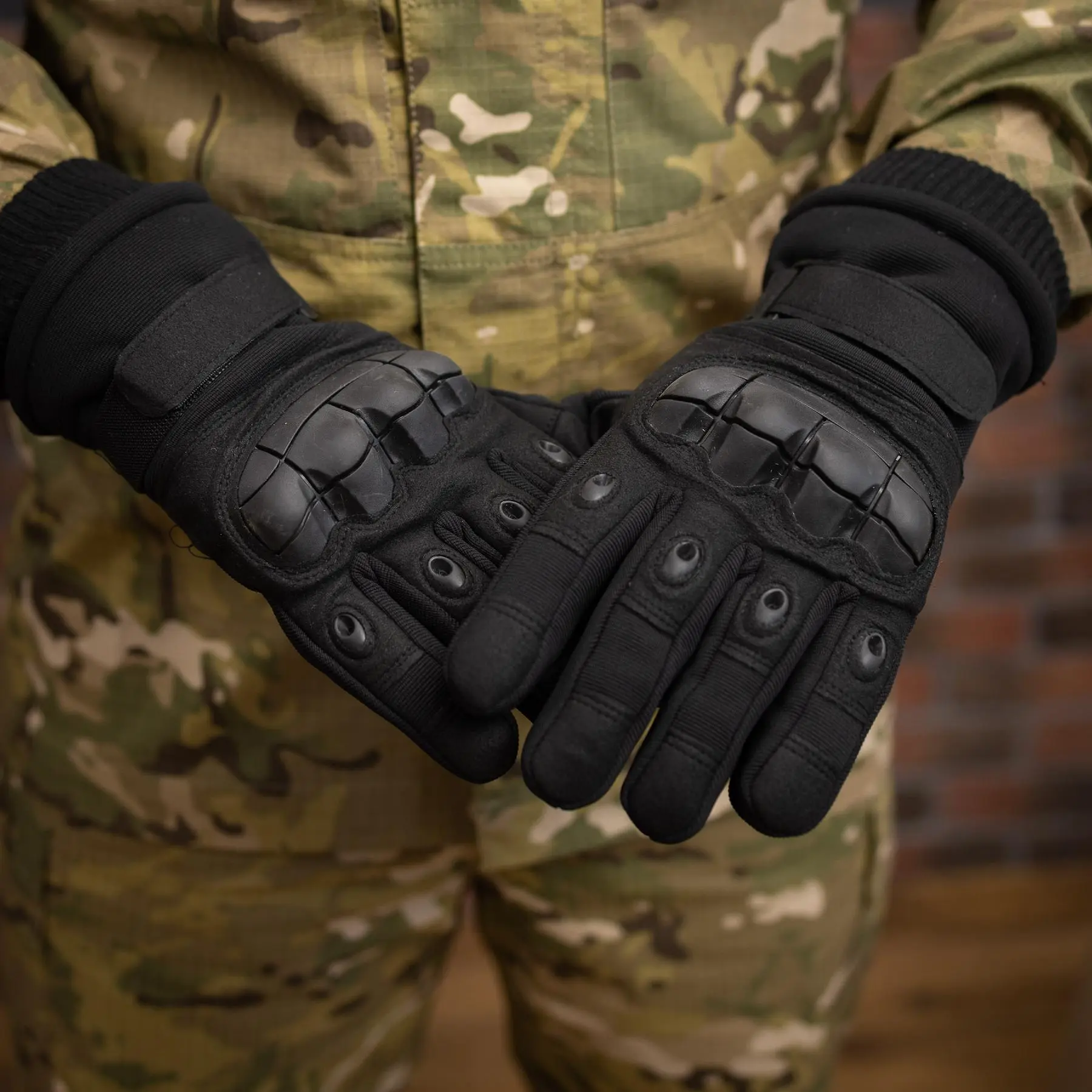 Штурмові тактичні рукавиці (чорний)