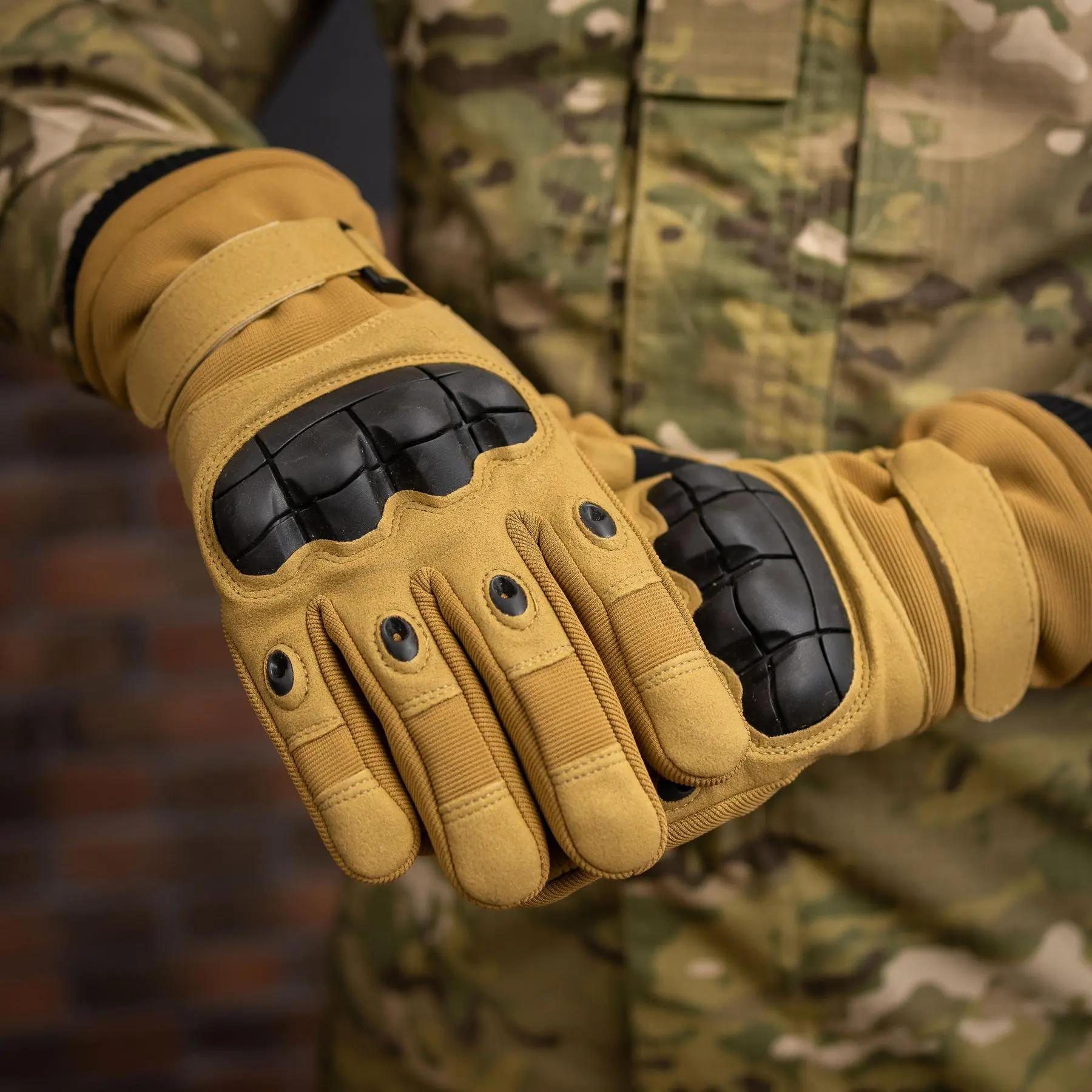 Штурмові тактичні рукавиці (койот)