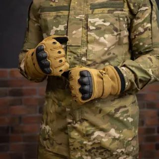 Штурмові тактичні рукавиці (койот)