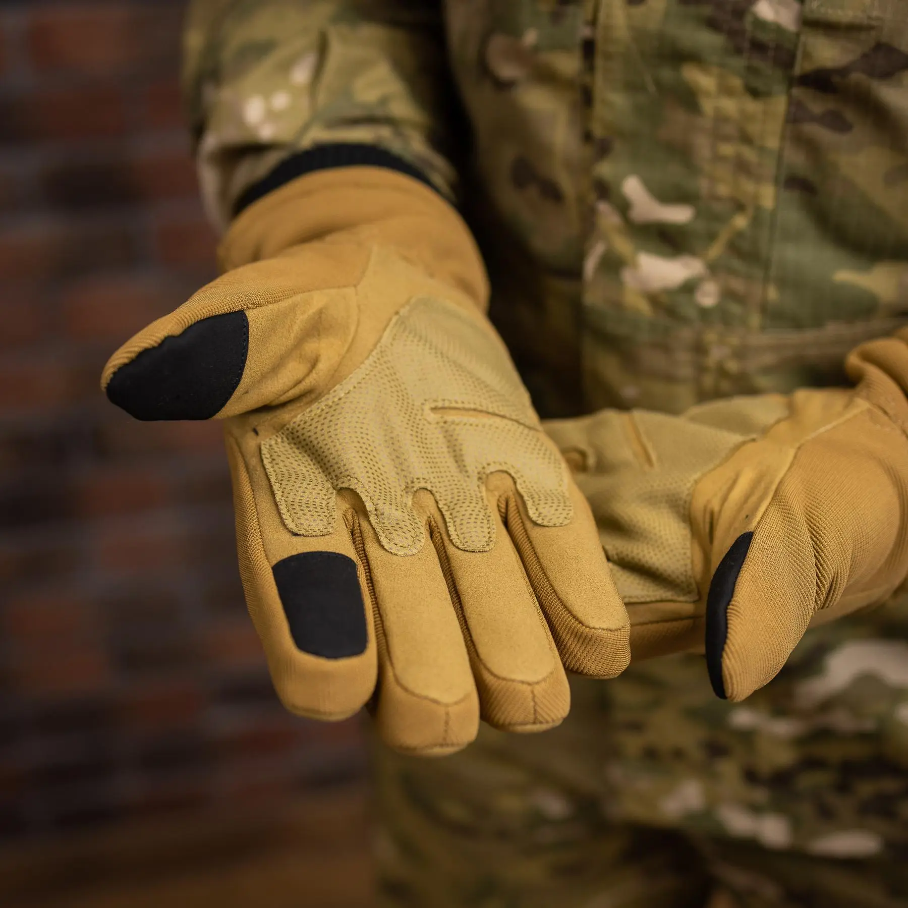 Штурмові тактичні рукавиці (койот)