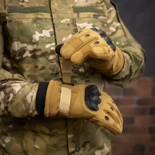 Штурмові тактичні рукавиці (койот)