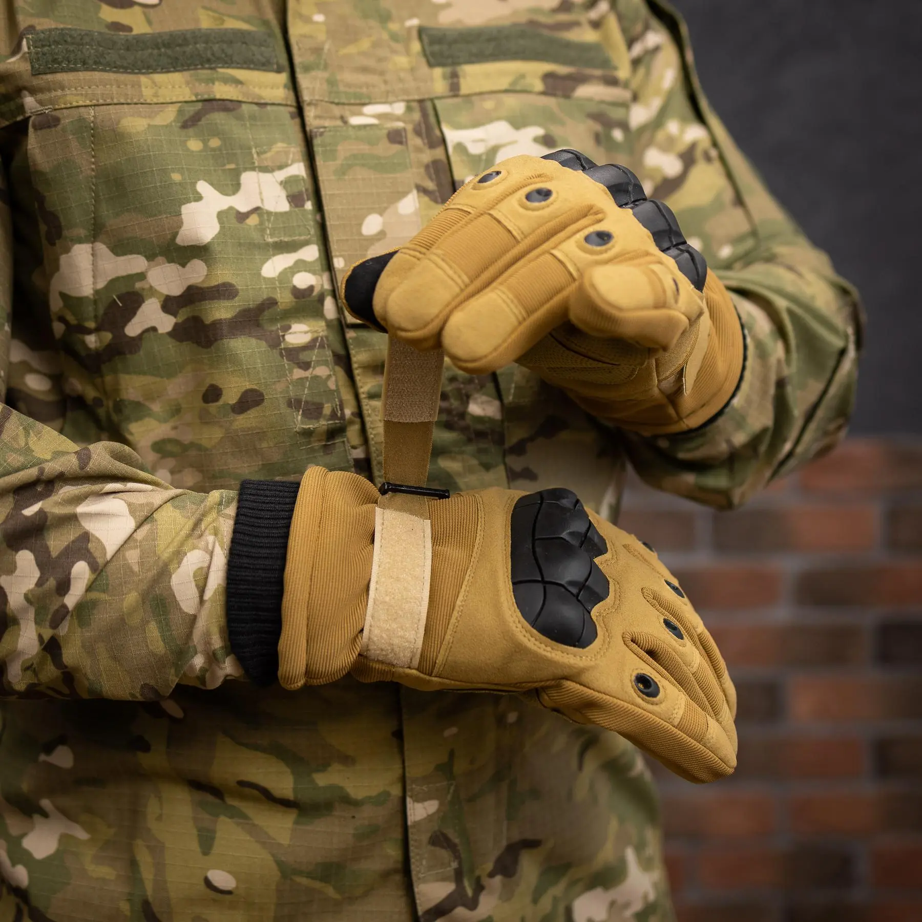 Штурмові тактичні рукавиці (койот)