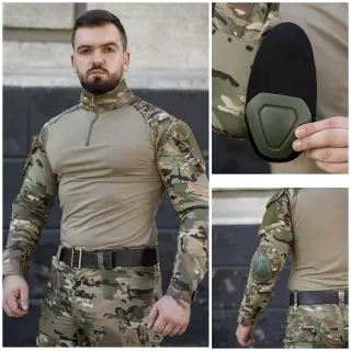 Тактична сорочка Ubacs (Убакс) Hawk Rip-Stop Gen-2 з налокітниками (мультикам)
