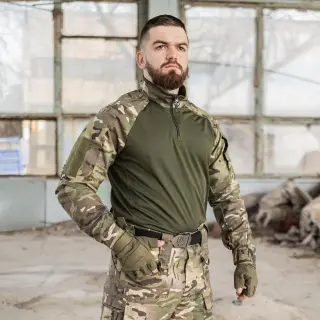 Тактичний костюм 2 в 1 (Сорочка Ubacs/Убакс + штани з 4 карманами) мультикам ріп-стоп (вафелька) літо