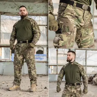 Тактичний костюм 2 в 1 (Сорочка Ubacs/Убакс + штани з 4 карманами) мультикам ріп-стоп (вафелька) літо