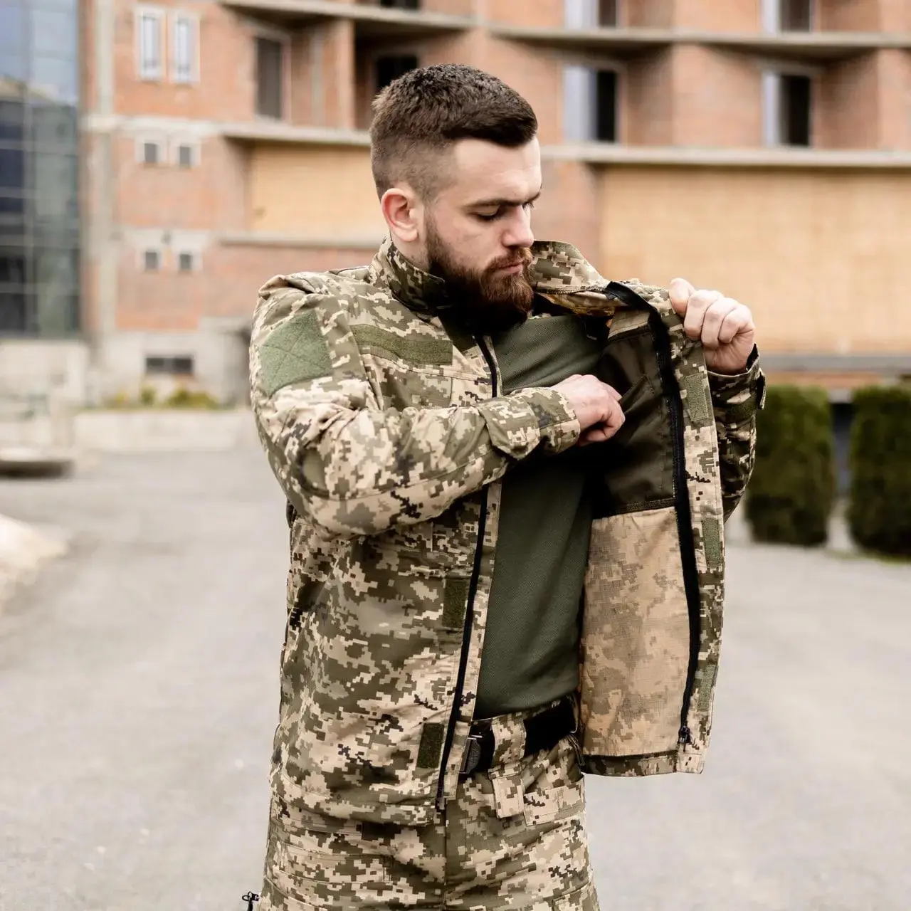 Тактичний костюм 3 в 1 PATRIOT Basic Rip-Stop (бойова сорочка Ubacs(Убакс)+кітель+штани) GRIFON піксель ЗСУ