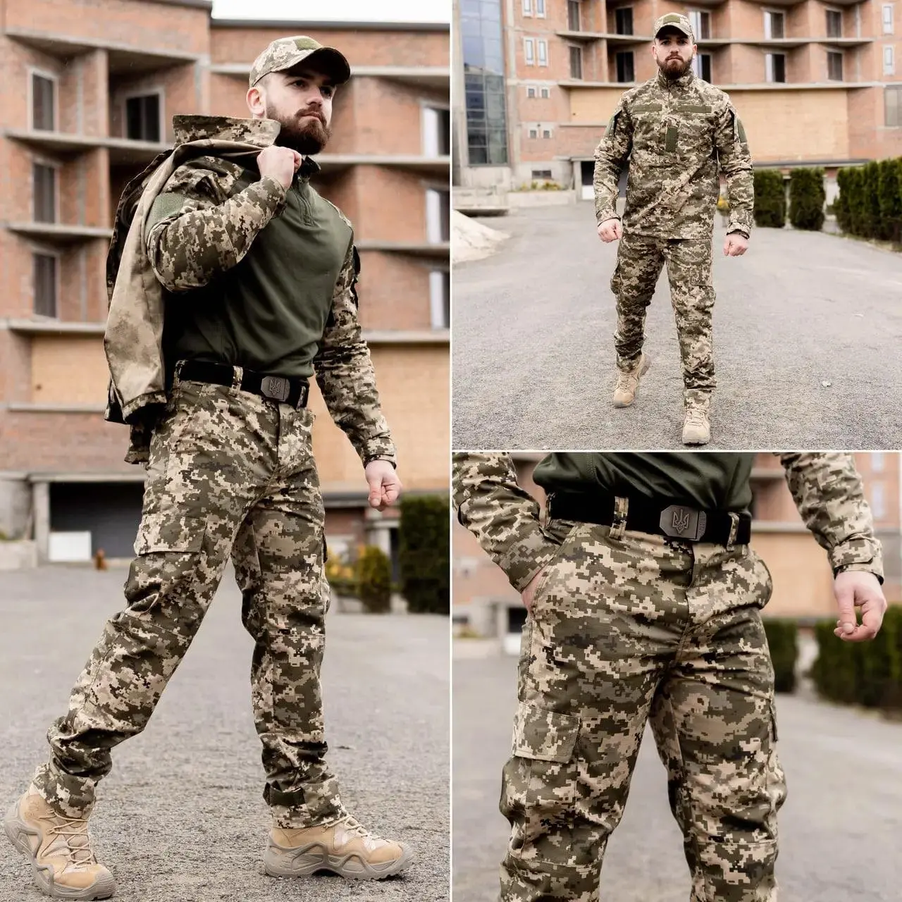 Тактичний костюм 3 в 1 PATRIOT Basic Rip-Stop (бойова сорочка Ubacs(Убакс)+кітель+штани) GRIFON піксель ЗСУ