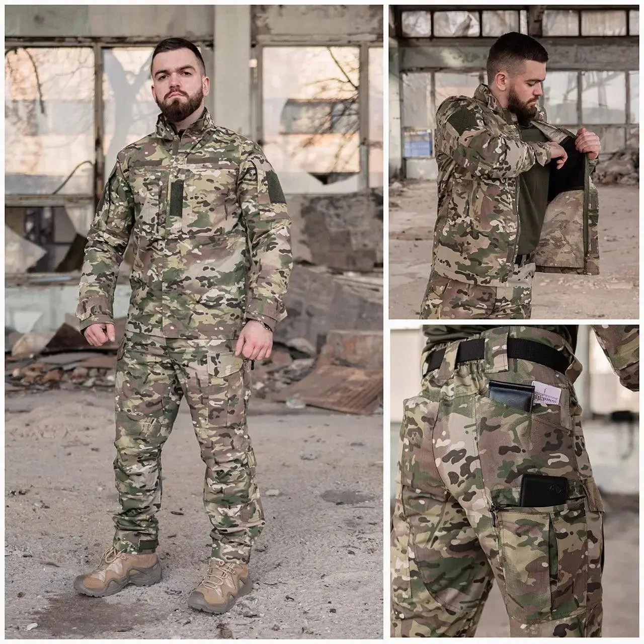 Тактичний костюм "Grifon Apex Gen-IV" вафелька ріп-стоп (Multicam Tropik)
