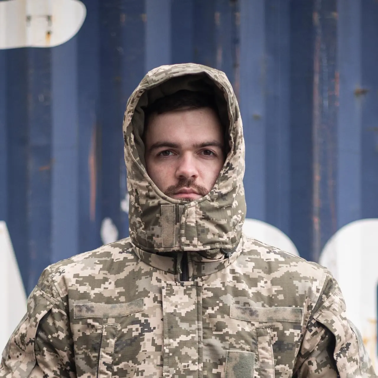 Зимовий бушлат піксель ЗСУ (Омні-Хіт + синтепон) з подвійним замком (Omni-Heat)