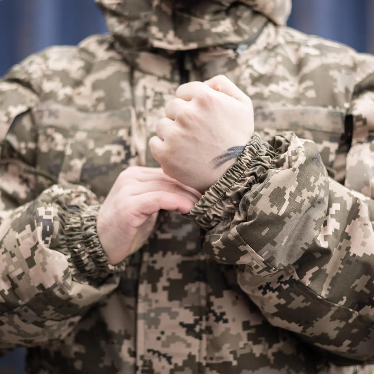 Зимовий бушлат піксель ЗСУ (Омні-Хіт + синтепон) з подвійним замком (Omni-Heat)