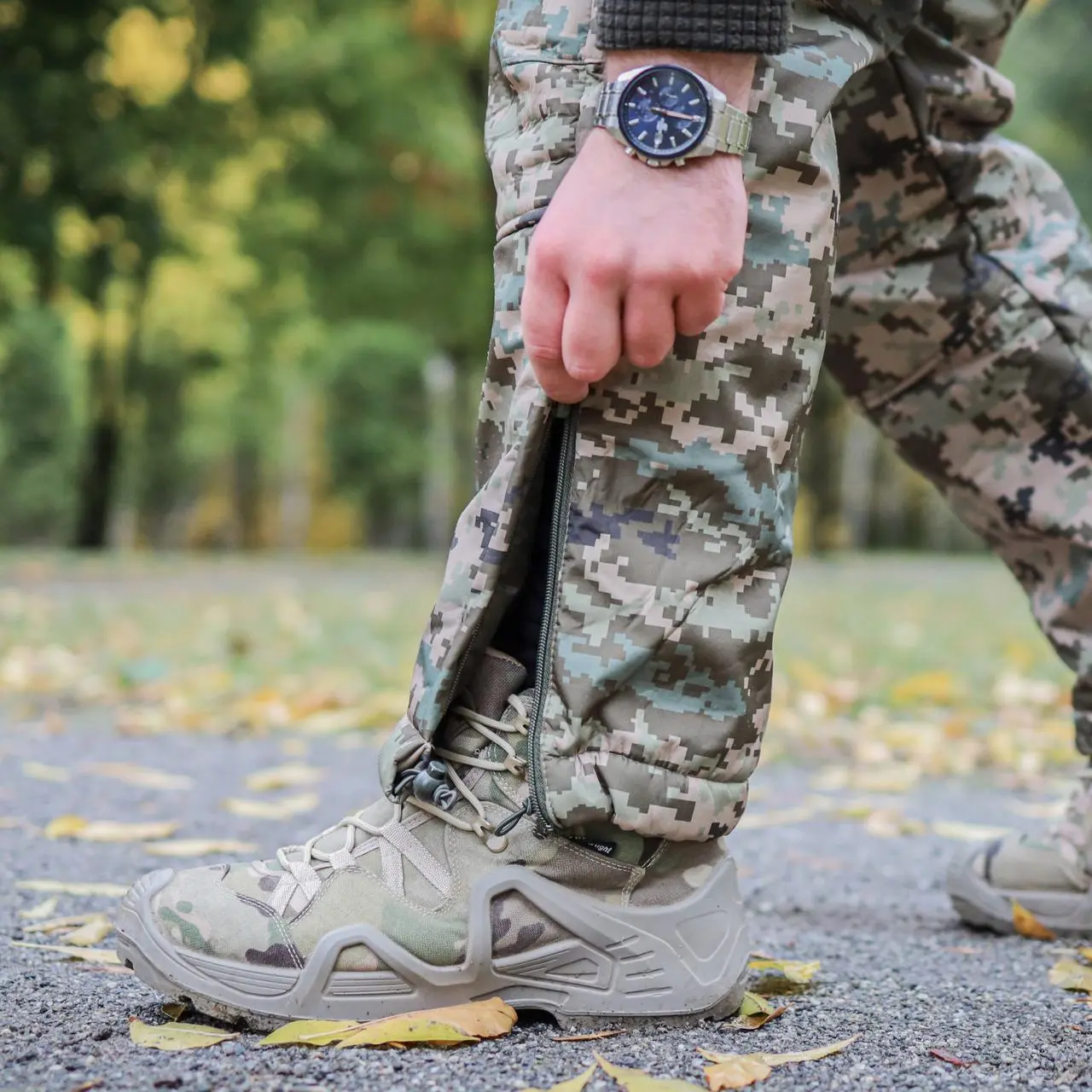 Штани військові з підтяжками на синтепоні (Піксель) Soft Shell