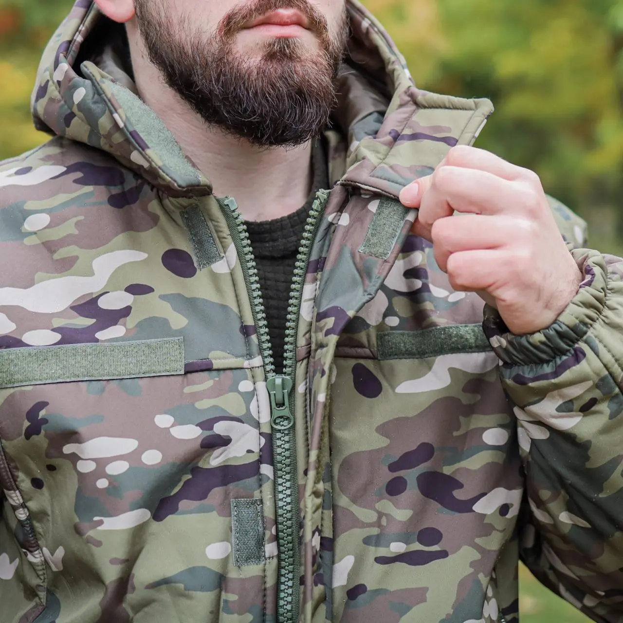 Тактична куртка зимова Soft Shell (Singl Sword) Мультикам