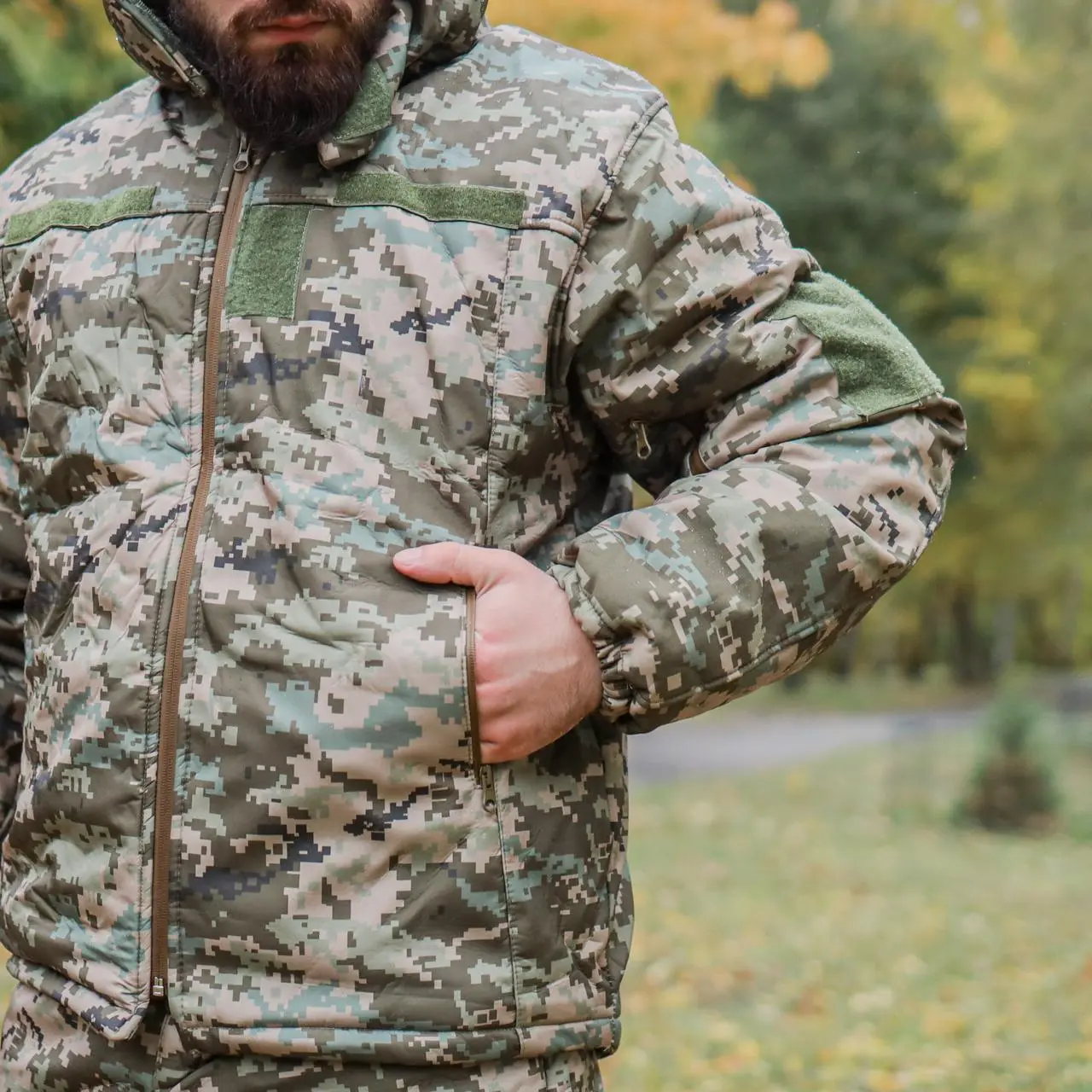 Тактична куртка зимова Soft Shell (Singl Sword) Піксель