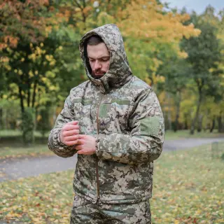 Tactical Winter Jacket Soft Shell (Single Sword) Pixel