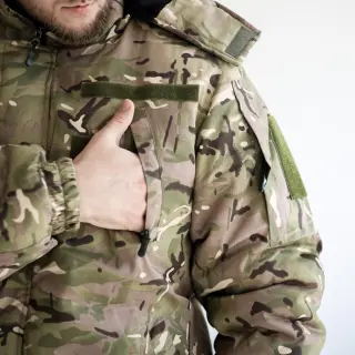 Зимовий комплект: Бушлат тактичний на флісі Мультикам + Штани тактичні МКГ-З22 мультикам на флісі