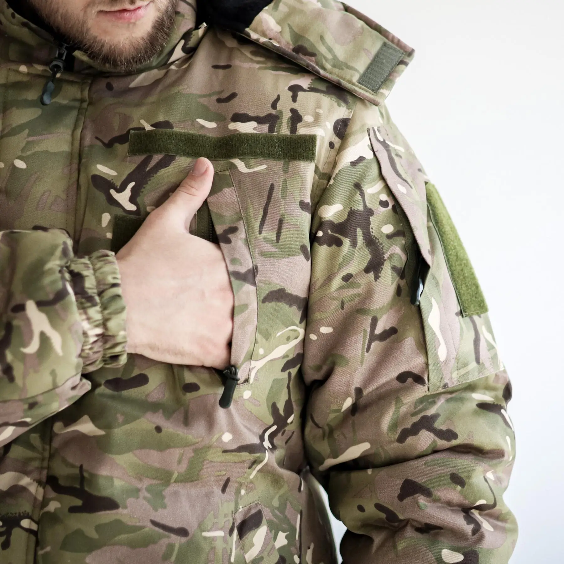 Зимовий комплект: Бушлат тактичний на флісі Мультикам + Штани тактичні МКГ-З22 мультикам на флісі