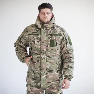 Зимовий комплект: Бушлат тактичний на флісі Мультикам + Штани тактичні Apex GEN-II на флісі (мультикам)