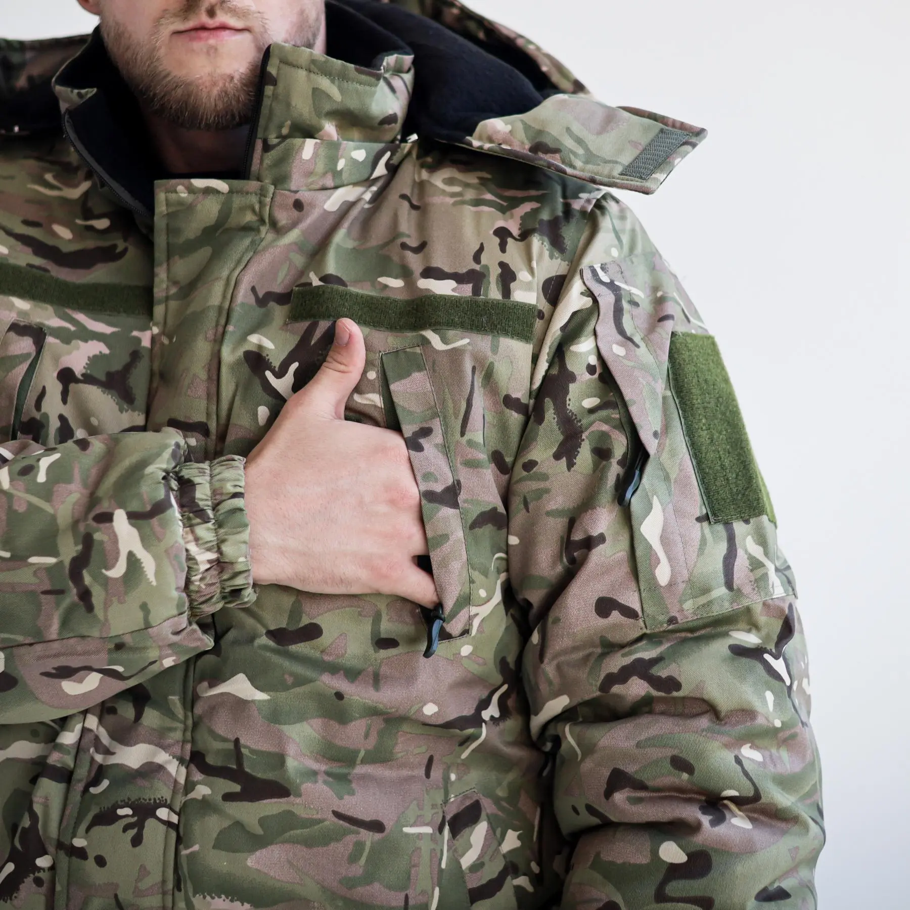 Зимовий комплект: Бушлат тактичний на флісі Мультикам + Штани тактичні Apex GEN-II на флісі (мультикам)